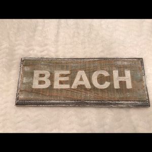 Beach sign